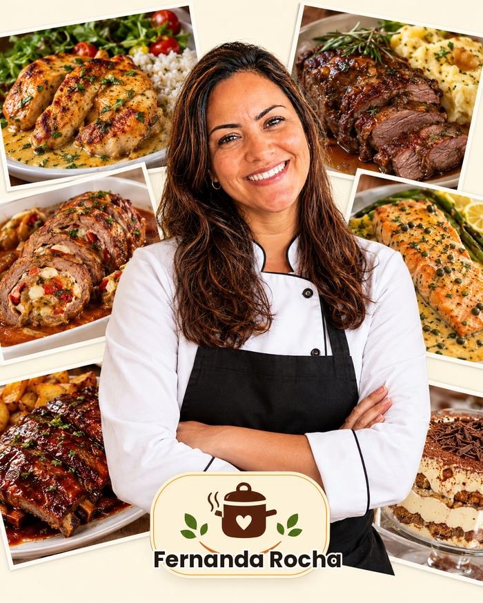 Fernanda Rocha, criadora do Airfryer do Dia a Dia, com receitas variadas