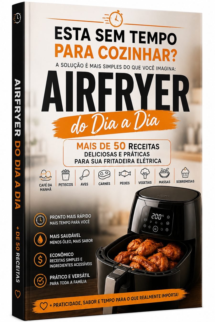 Capa do e-book Airfryer do Dia a Dia